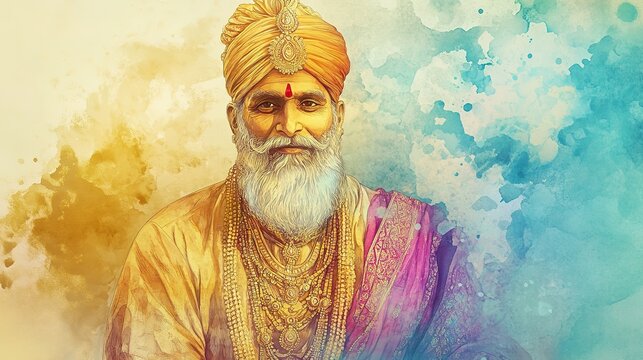 illustration of Maharaja Agrasen Jayanti