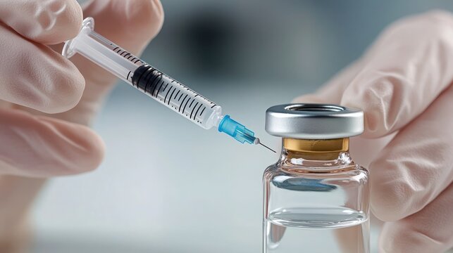 Monkey pox vaccine, monkey pox virus vaccine and injection, Close-up of Monkeypox (MPOX) Vaccine and syringe.