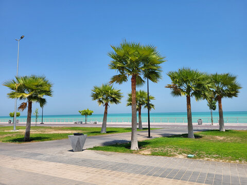 Al chubar sea front in saudi arabia