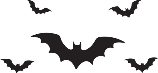 Halloween Bat silhouettes . Bat.