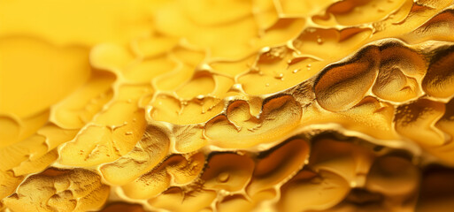 Abstract Gold Texture. A Shiny, Textured Golden Surface with Unique Patterns.