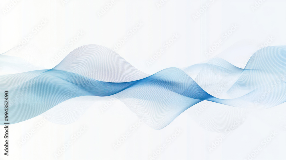 Poster border soft wave abstract blue graphics pattern person.