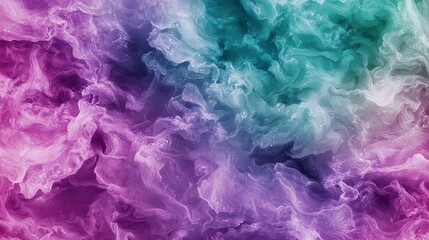Fototapeta premium A colorful, swirling background with purple, blue, and green tones. The colors are vibrant and dynamic, creating a sense of movement and energy. The image evokes a feeling of excitement and wonder