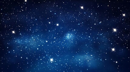 Fototapeta premium Starry Night Sky with Glimmering Stars and Nebulae