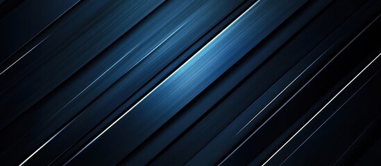 Obraz premium Abstract Diagonal Lines - Blue and Black