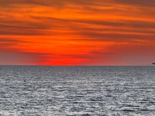 Fototapeta premium sunset over the sea