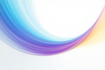 Obraz premium Abstract Colored Wave on White Background