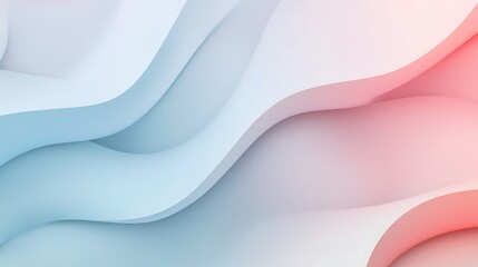 Obraz premium Pastel Colored Abstract Wavy Background Design