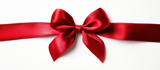 Red Satin Ribbon Bow