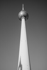 Obraz premium TV-Tower, Fernsehturm Berlin, Berlin, Television, Televisiontower, Antenna, Berliner Fernsehturm