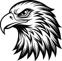 Eagle Head Silhouette Vector