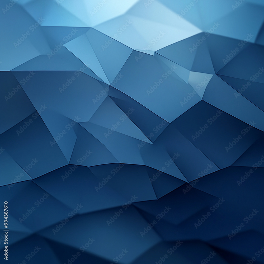 Poster a captivating blue abstract background featuring minimalist design with geometric shapes and smooth 
