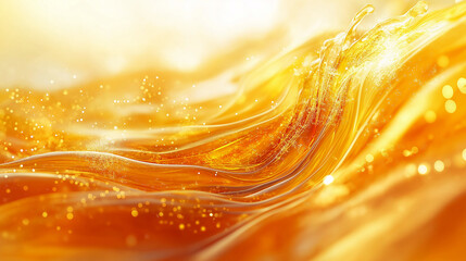 Flowing Honey Rivers Abstract Design