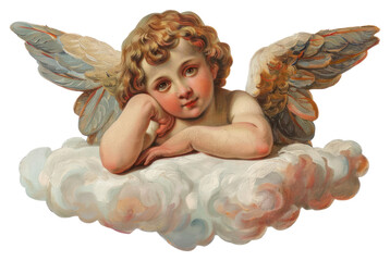 PNG Cherub illustration vintage classic.