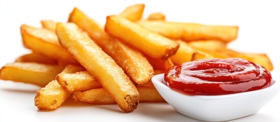 Crispy French Fries with Ketchup