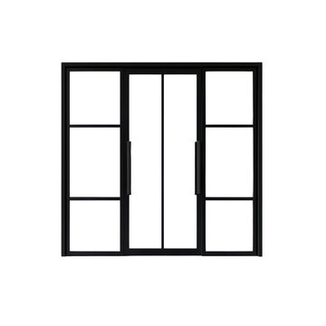 recommend clip art: Modern black window design isolated on transparent background.