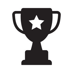Trophy icon. Trophy cup, winner cup, victory cup icon. Reward symbol sign for web and mobile.