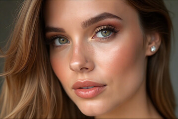 Obraz premium beautiful woman with natural makeup