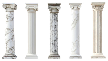 Obraz premium PNG Marble pillars architecture columns greek.