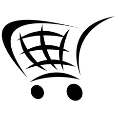 Shopping cart, png, art, design, illustration.