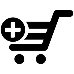 Shopping cart, added item, png, art, design, illustration.