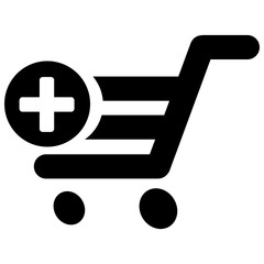 Shopping cart, added item, png, art, design, illustration.