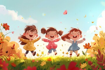 Animated Celebration for World Children's Day – Global Unity, Joy, and Childhood