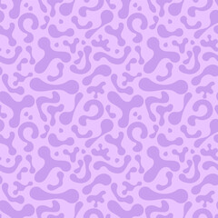 Monochrome purple abstract background. Groovy design with liquid waves lines. Trendy retro vintage illustration, vector poster.	
