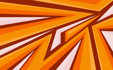 abstract orange sport background vector illustration with dynamic geometric shapes design