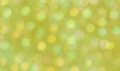Green bokeh background banner for Party, ad, event, poster and various design works