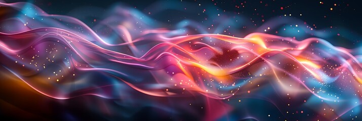 Fototapeta premium a colorful abstract background with a wave of light