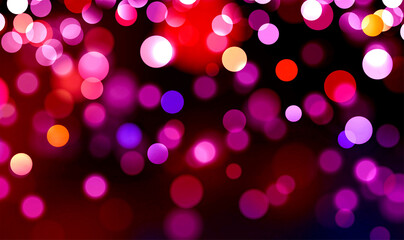 Blue, pink bokeh background banner for Party, ad, event, poster and various design works