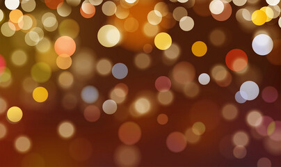 Sepia bokeh background banner for Party, ad, event, poster and various design works
