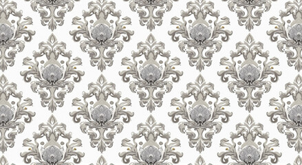 Obraz premium seamless damask pattern