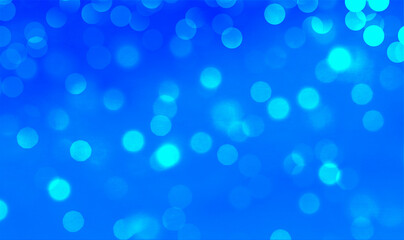 Blue bokeh background banner for Party, ad, event, poster and various design works