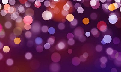 Purple bokeh background banner for Party, ad, event, poster and various design works