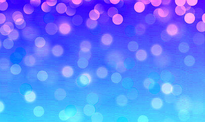 Blue bokeh background banner for Party, ad, event, poster and various design works