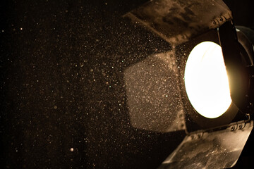 Light with dust particles