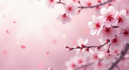 Fototapeta premium pink cherry blossom