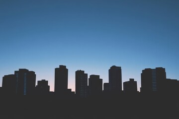 Naklejka premium city skyline