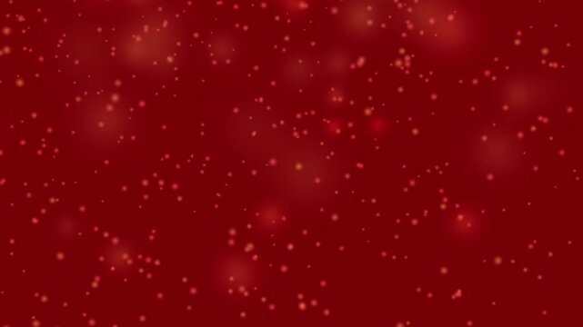 animation of particles on colored background, christmas background