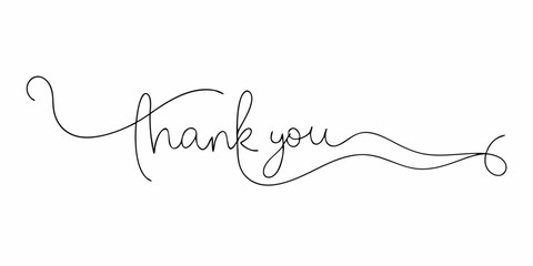 A simple yet elegant handwritten thank you message, perfect for adding a personal touch to your designs. This versatile graphic can be used for greeting cards, invitations, social media posts.