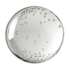 Close. Up Image of Clear Floodwater Bubbles. Isolated on a Transparent Background. Cutout PNG.