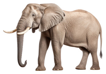 Fototapeta premium PNG Side view photo of elephant wildlife animal mammal.