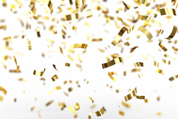 PNG  Golden confetti celebration background