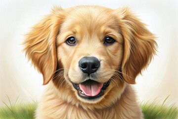 Step-by-step guide to drawing a cute golden retriever puppy in a fun and easy way for beginners