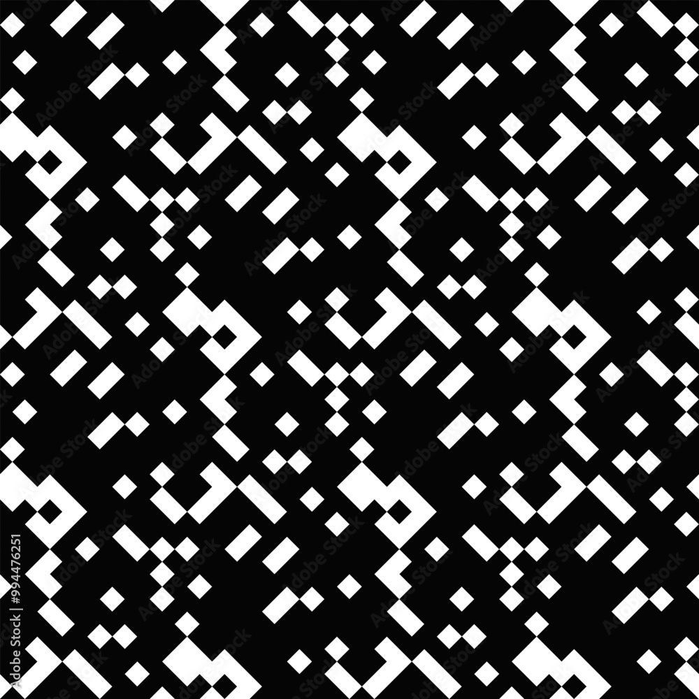 Poster random abstract diagonal monochrome pattern background - seamless vector design