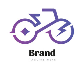 Bicycle logo icon design template elements. Usable for Branding and Business Logos.