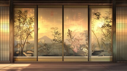 Beautiful Japanese Fusuma doors