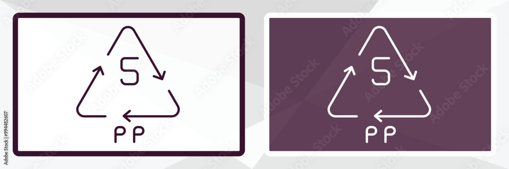 Poster 5 pp outline icon. linear vector from user interface concept. thin line white and black 5 pp icon is